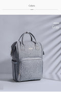 Modern Quilted Diaper Bag Backpack/Rucsac-geantă matlasat pentru mămici