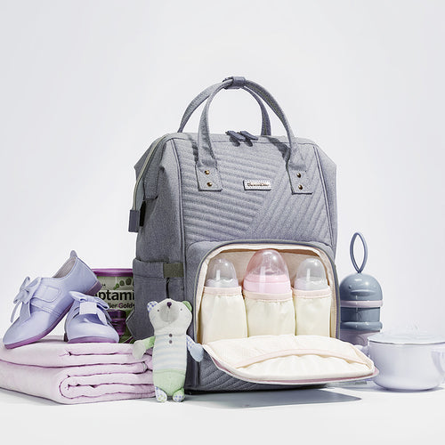 Modern Quilted Diaper Bag Backpack/Rucsac-geantă matlasat pentru mămici