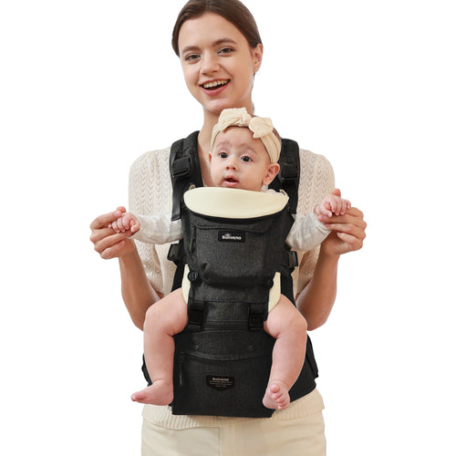 Ergonomic 3-in-1 Baby Carrier and Hipseat/Sistem ergonomic de purtare 3 în 1 pentru bebeluși