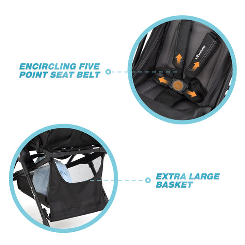 Lightweight aluminum Baby Stroller/Cărucior pentru copii ușor, din aluminiu