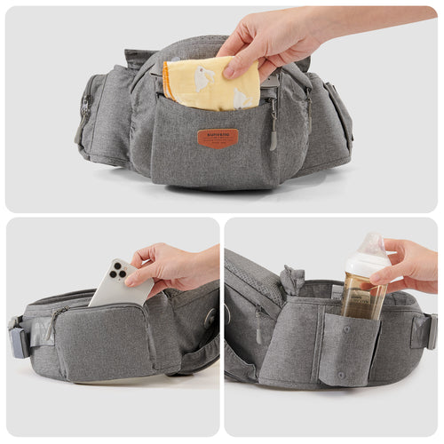Ergonomic 3-in-1 Baby Carrier and Hipseat/Sistem ergonomic de purtare 3 în 1 pentru bebeluși