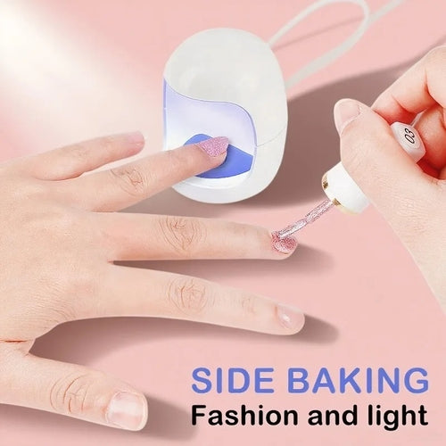 Portable Mini Nail Lamp – USB Charging Gel Polishing Lamp for Home