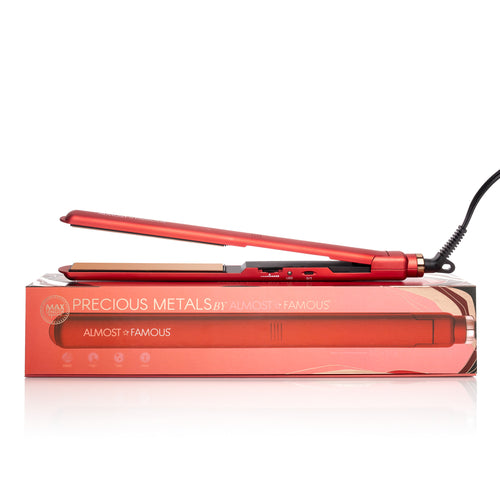 Placă de îndreptat părul Almost Famous MaxLength 1" (2.5 cm), cu plăci din titan Rose Gold