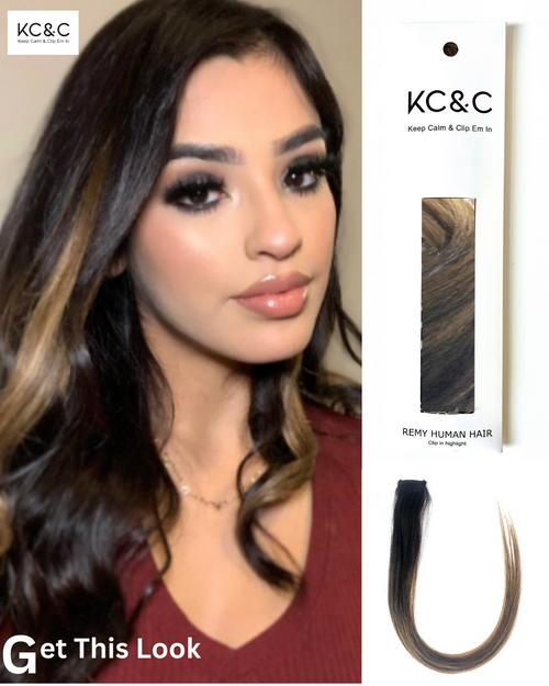 Caramel Brunette Ombre Highlights Set of 4