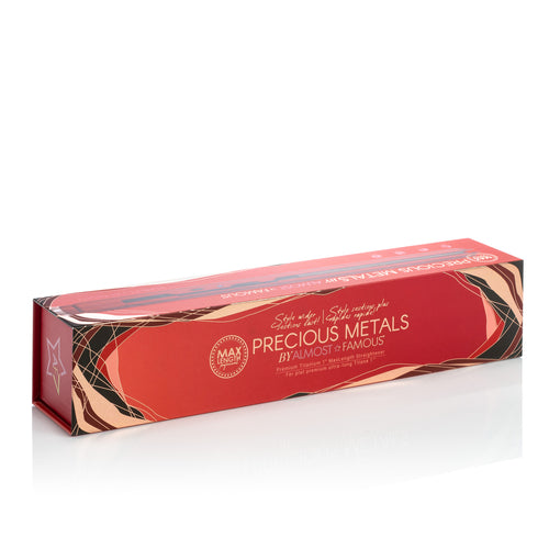 Placă de îndreptat părul Almost Famous MaxLength 1" (2.5 cm), cu plăci din titan Rose Gold
