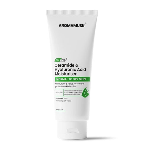 Cremă hidratantă cu ceramide și acid hialuronic pentru piele normală până la uscată